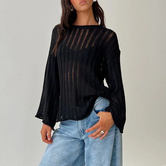 Solid Color Loose Warm Sweater