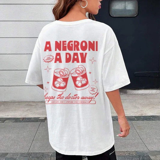 Negroni Summer Retro Cocktail T-shirt
