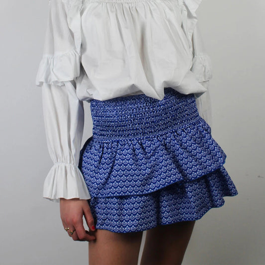Elegant Printed Pleated Skirt