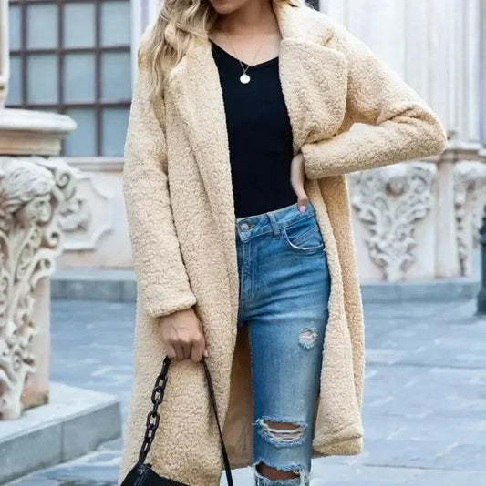 Teddy Bear Plshoph Turtleneck Overcoat