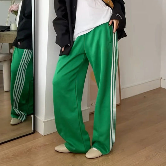 Y2K Striped Baggy Track Jogger Sweatpants Pant