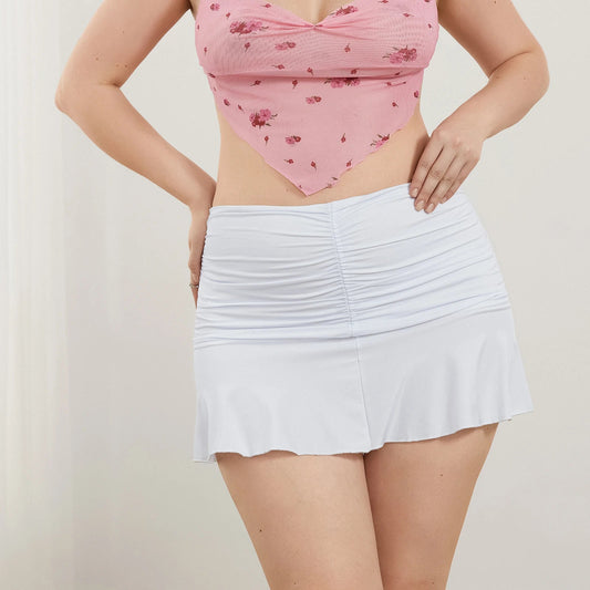 Ruched Sweet Wave Pleated Skirt