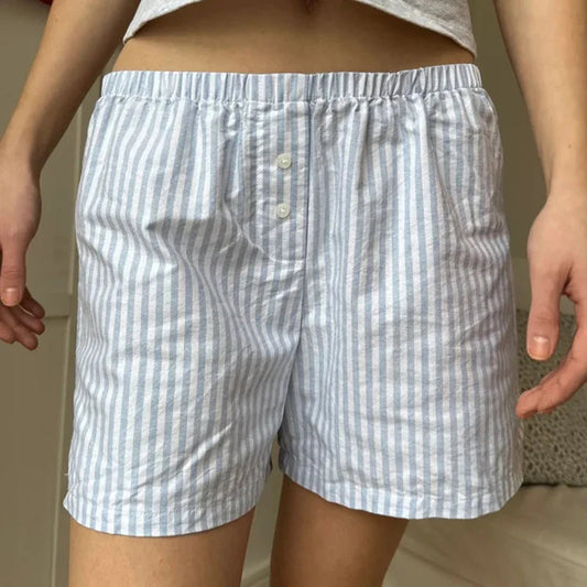 Baggy Striped Vintage Lounge Short