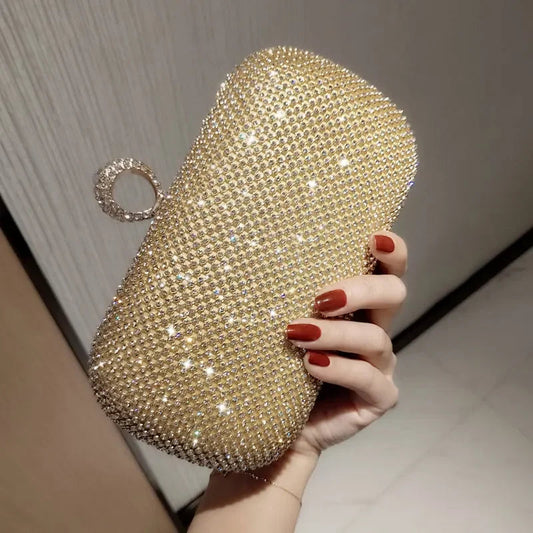 Shiny Diamonds Luxury Evening Clutch Bag