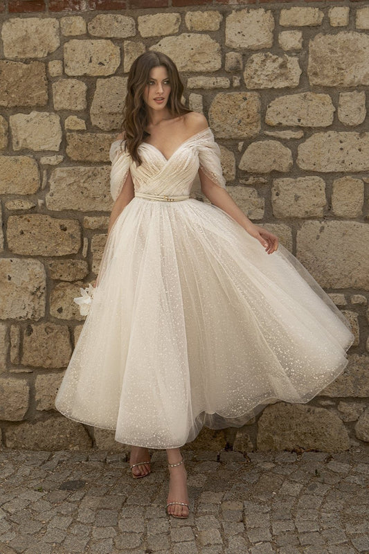 Elegant V-Neck Raglan Sleeve Midi Party Dress