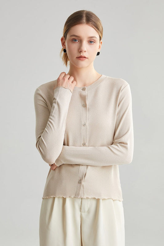Structured Tencel Cardigan