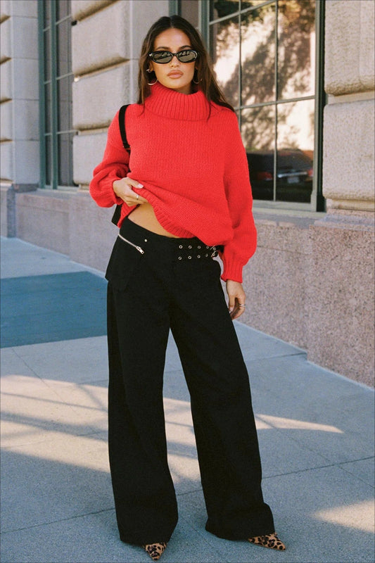 Adjshoptable Waist Side Pocket Loose Fit Jeans