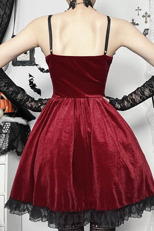 Chain Lace A閳ユ厵ine Gothic Dress