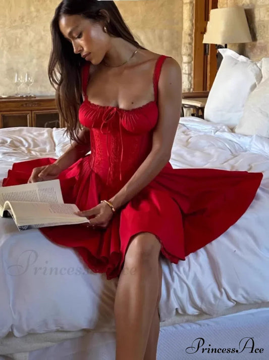 Boho Inspired Corset Mini Dress Sexy Straps Summer Dresses Christmas Party Dress