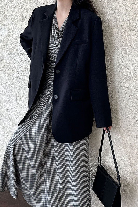 Split Back Relaxed Fit Blazer