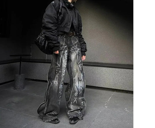 Dark Gothic Y2K Baggy Pant