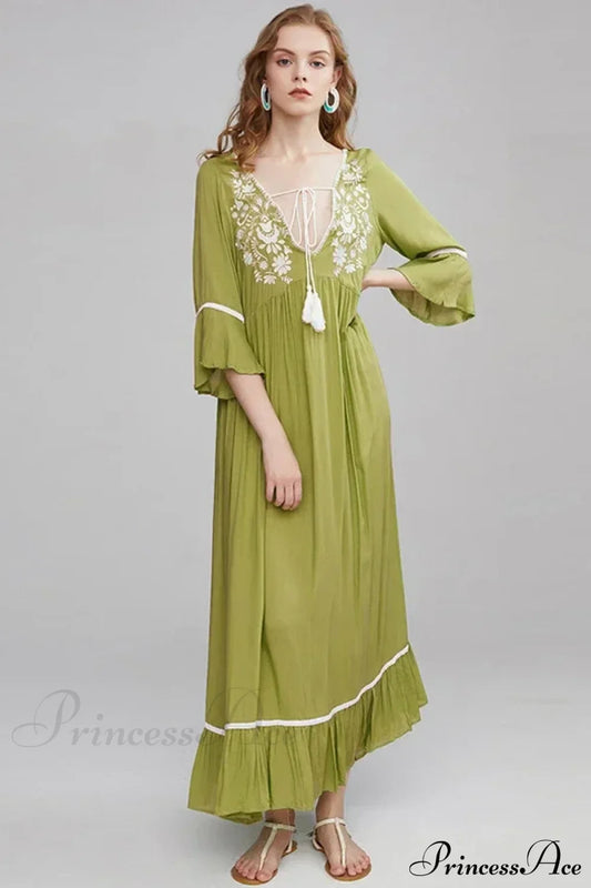 Cotton Rayon Boho Dress