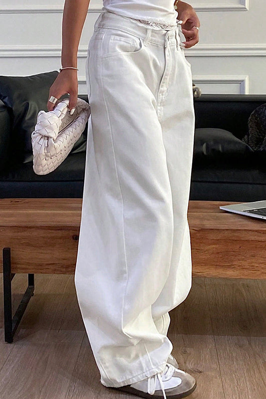 Loose Straight High Waist Jean