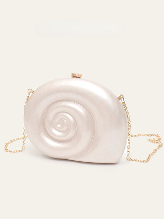 Chic Snail Shaped Acrylic Clutch Bag Evening Party Bag