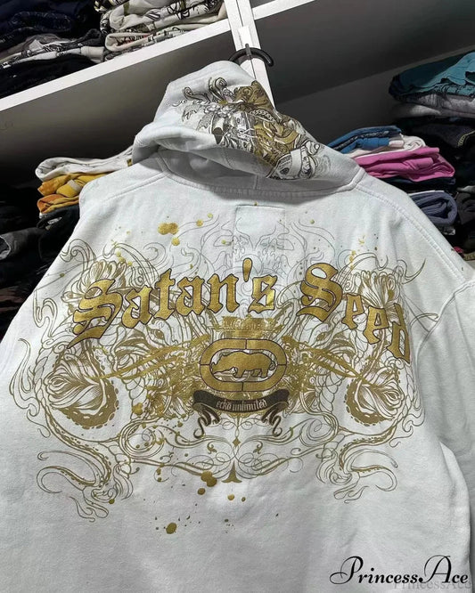 Dark Antique Large Design Hoodie