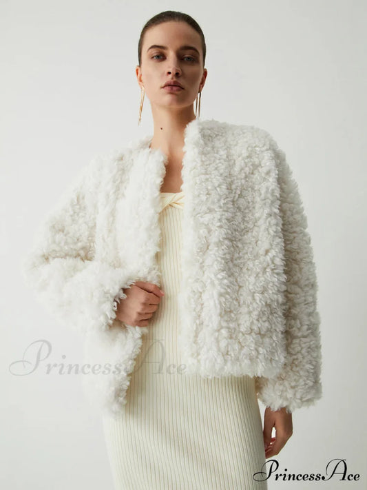 Double Pockets Graceful Fleece Jacket Jackets