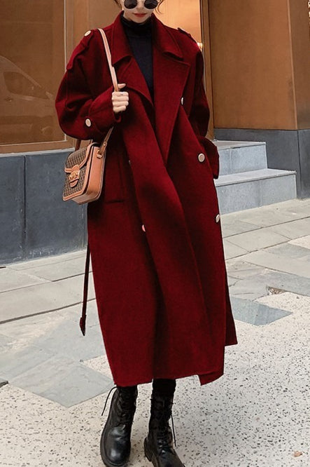 Oversized Double Breasted Overcoat