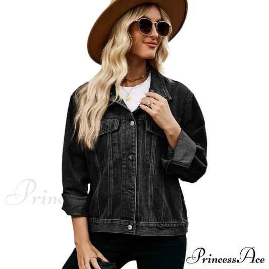 European American Slim-fit Retro Washed Short Denim Jacket