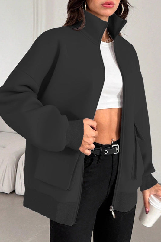 Slim Fit Casual Bomber Jacket