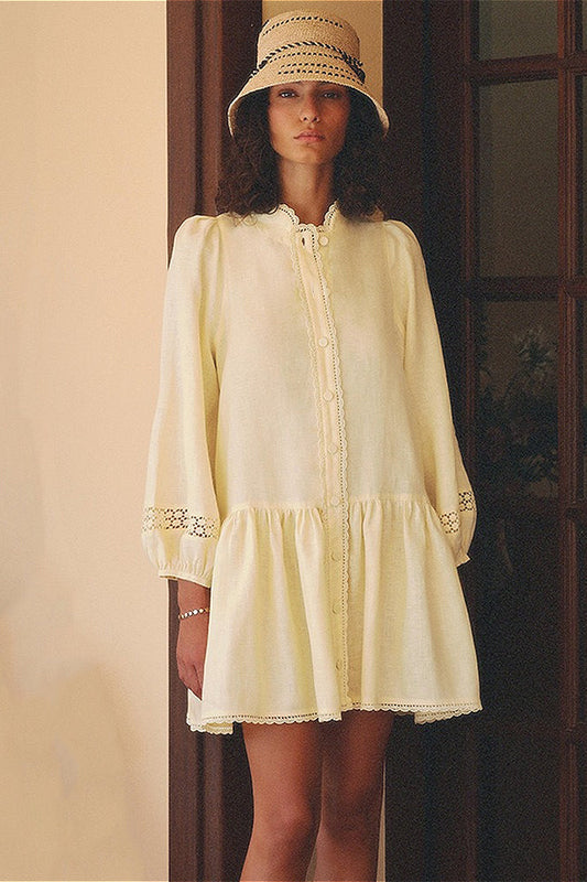 Fitted Ruched Cardigan Style Boho Dress