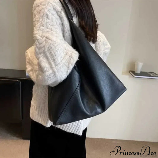 Fashion Leather Big Hobo Shoulder Bag