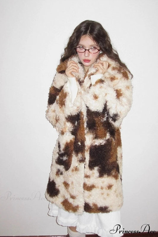 Faux Fur Long Minimalist Coat