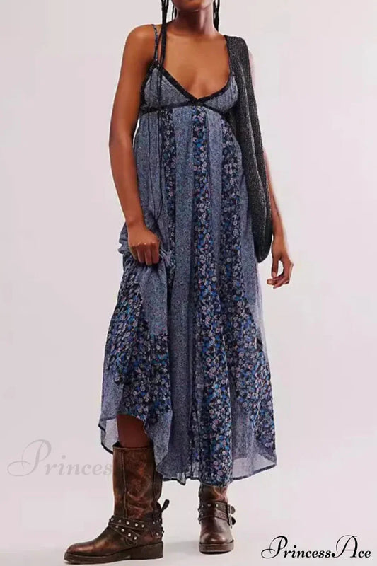 Fine Chiffon Floral Boho Dress