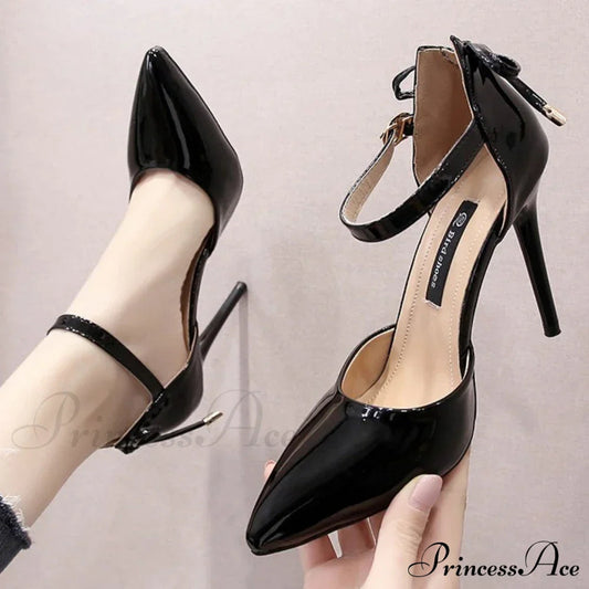 New Pumps Shoes PointedFashion Sexy Black Wedding Bridal Ladies Heels High Heel
