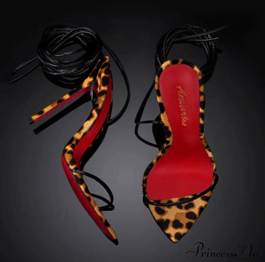 Sharp Band Gothic Slim Tall Heel Sandals