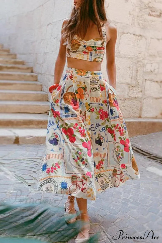 Strap Top Cotton Linen Boho Dress