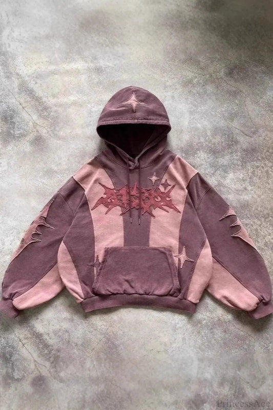 Street Y2K Collage Loose Hoodie