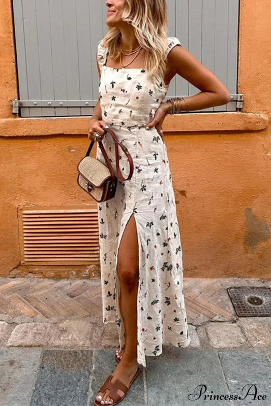 Summer Sexy Backless Sleeveless Long Dress