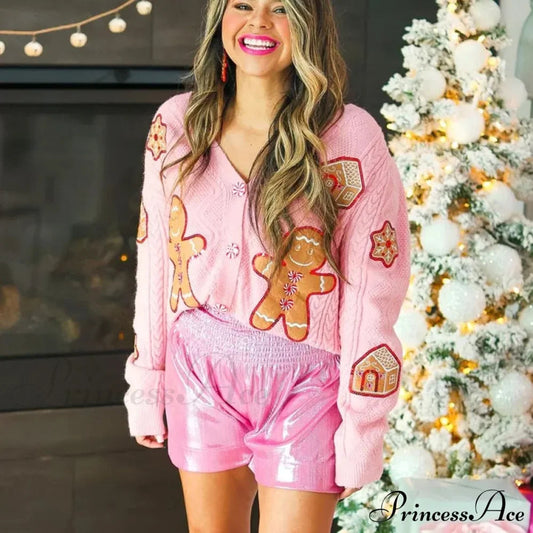Ugly Christmas Sequin Nutcracker Cardigan