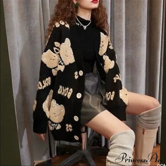 Ugly Christmas Vintage Y2K Knit Cardigan