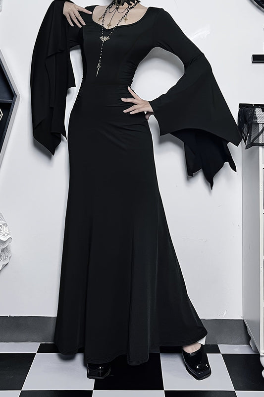 Batwing Slim Gothic Dress