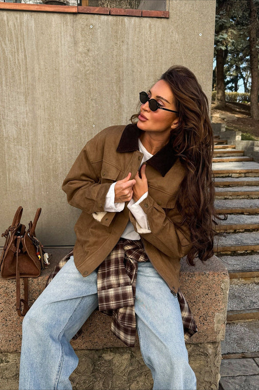 Retro Fitted Corduroy Jacket