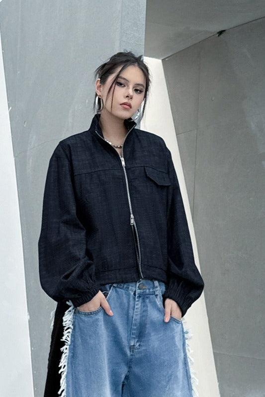 Denim Workwear Lapel Jacket
