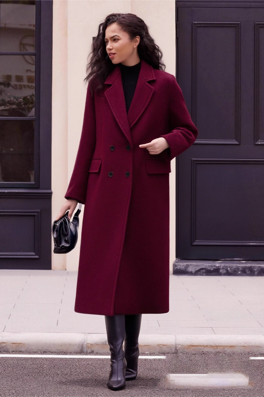 Wool Blend Loose Chic Slim Elegant Overcoat
