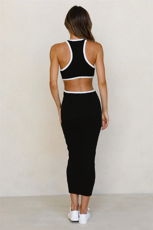 Backless Bodycon Sweater Dress