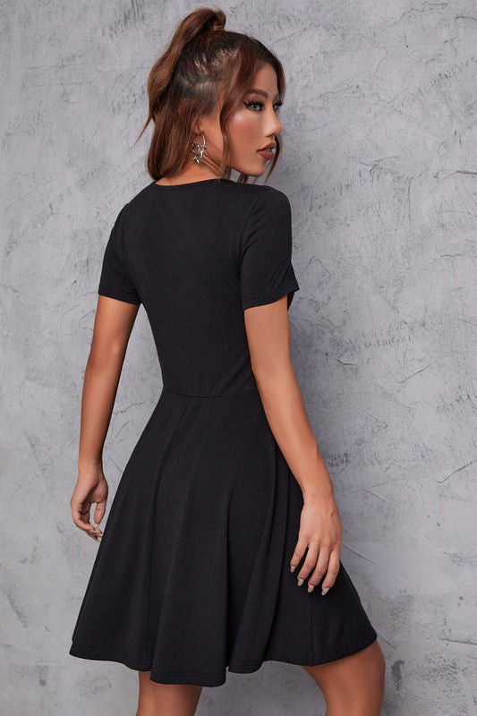 Skull Print Gothic Dress