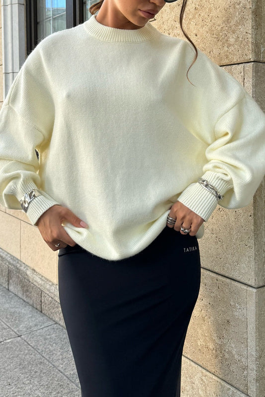 Backless Metal Chain Loose Knit Bloshope