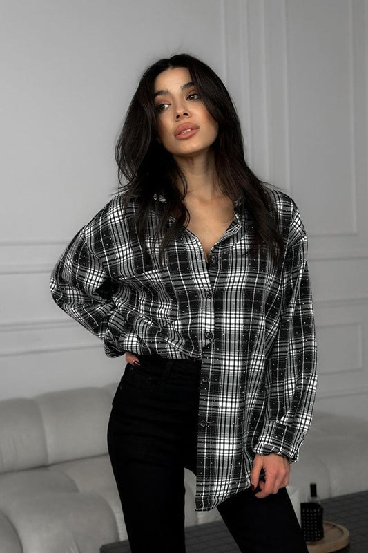 Vintage Style Plaid Casual Bloshope