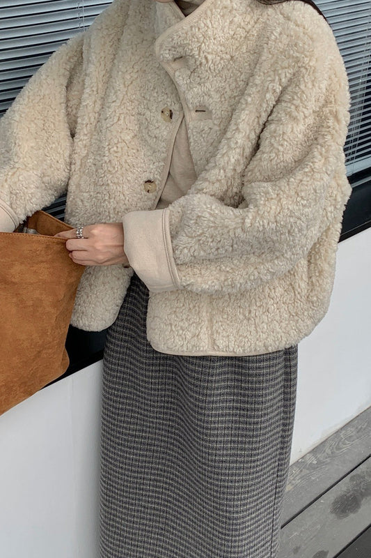 Soft Lapel Reversible Fur Coat