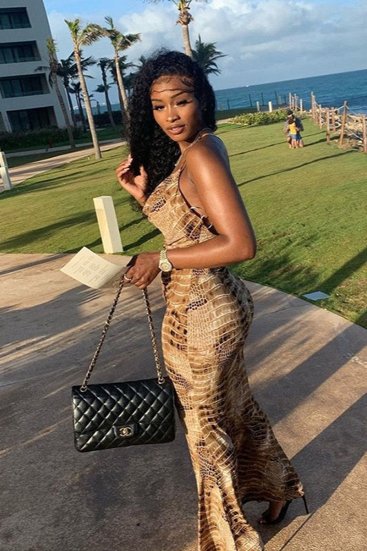 Cami Backless Bodycon Maxi Dress