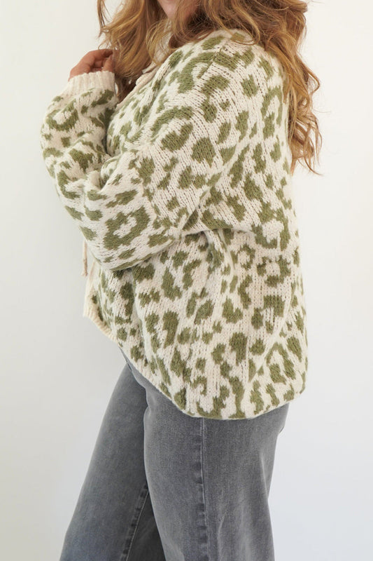 Colorblock Stripe Embroidered Cardigan