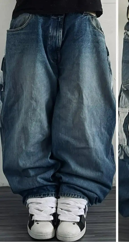 Soaring Wing Gothic Retro Wide-Leg Trouser