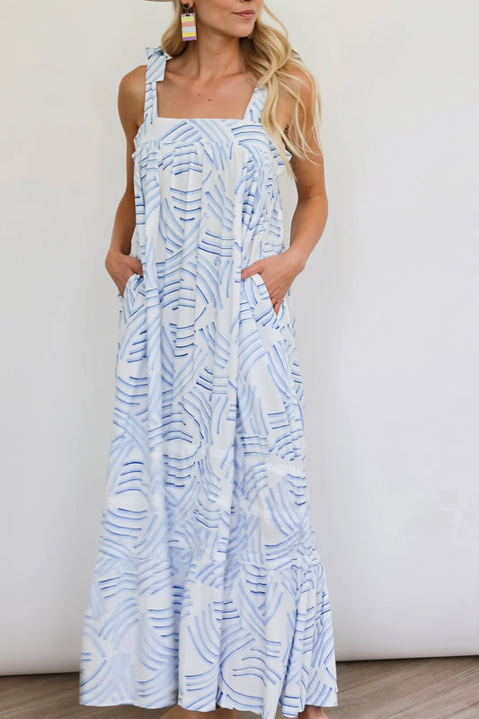 Loose Cami Maxi Vacation Boho Dress