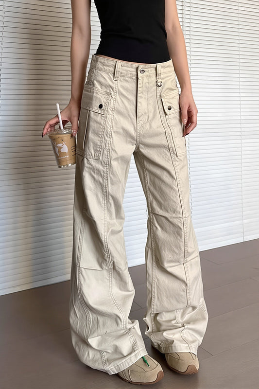Multi Pocket Washed Cargo Pants