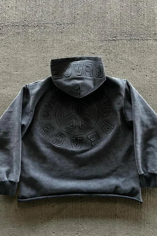 Street Style Alphabet Hoodie