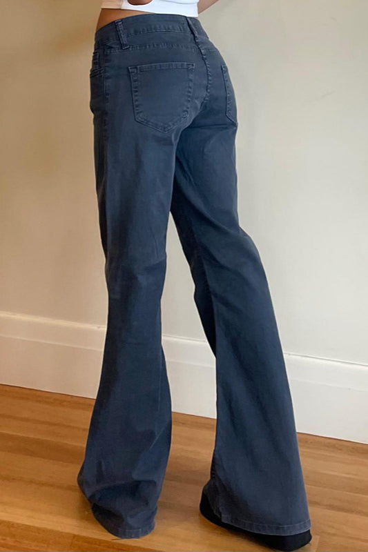 Low Rise Minimal Flare Jean